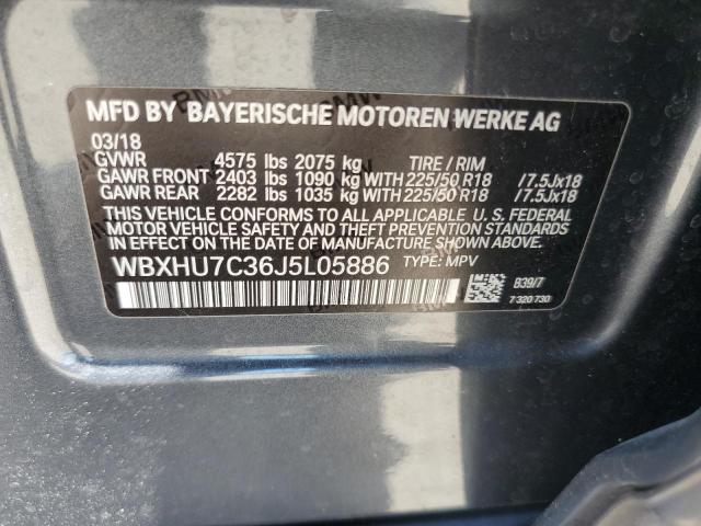 VIN WBXHU7C36J5L05886 2018 BMW X1, Sdrive28I no.13