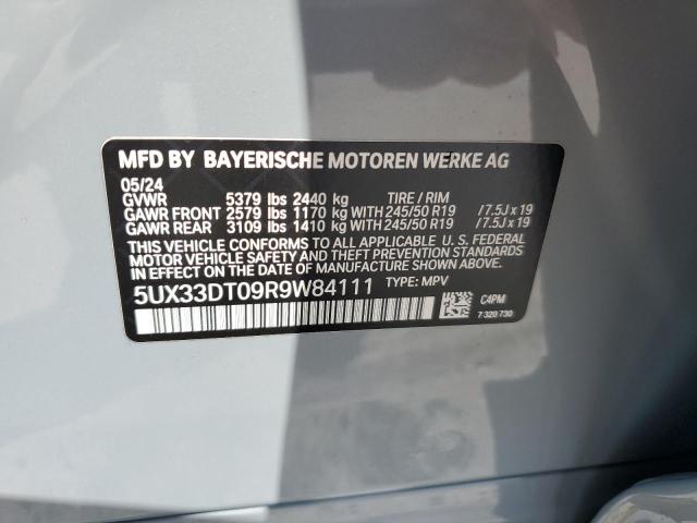 2024 BMW X4 XDRIVE3 - 5UX33DT09R9W84111