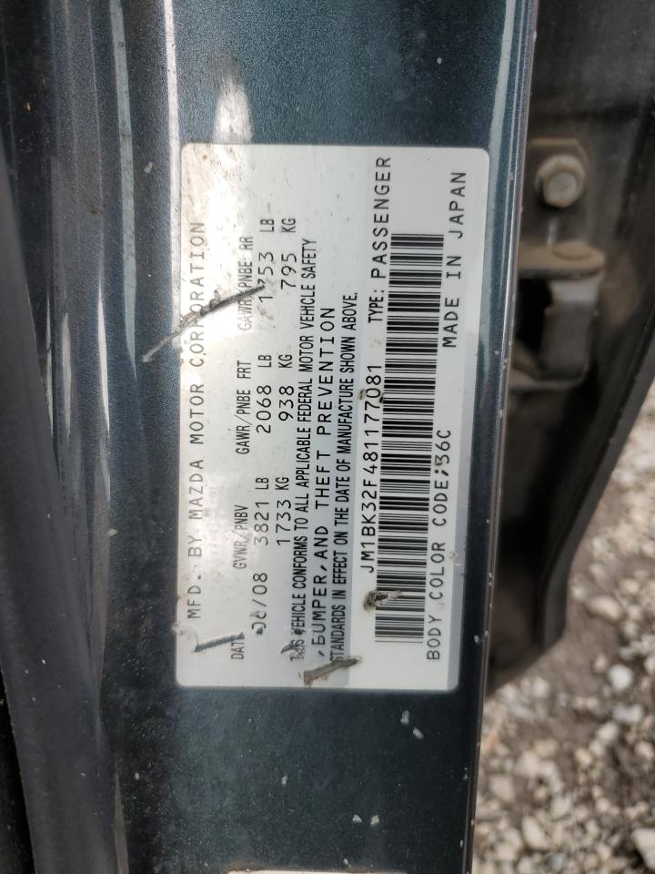 JM1BK32F481177081 2008 Mazda 3 I