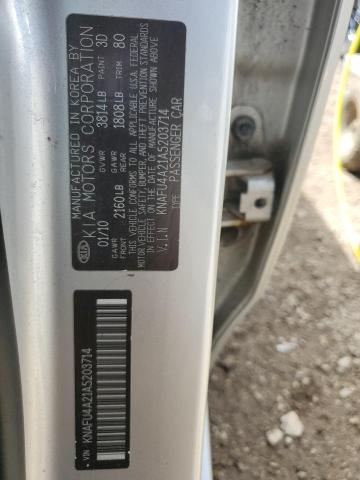 2010 Kia Forte Ex VIN: KNAFU4A21A5203714 Lot: 54445234