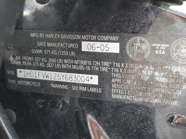 2005 HARLEY-DAVIDSON FLHTI 1HD1FVW125Y683004