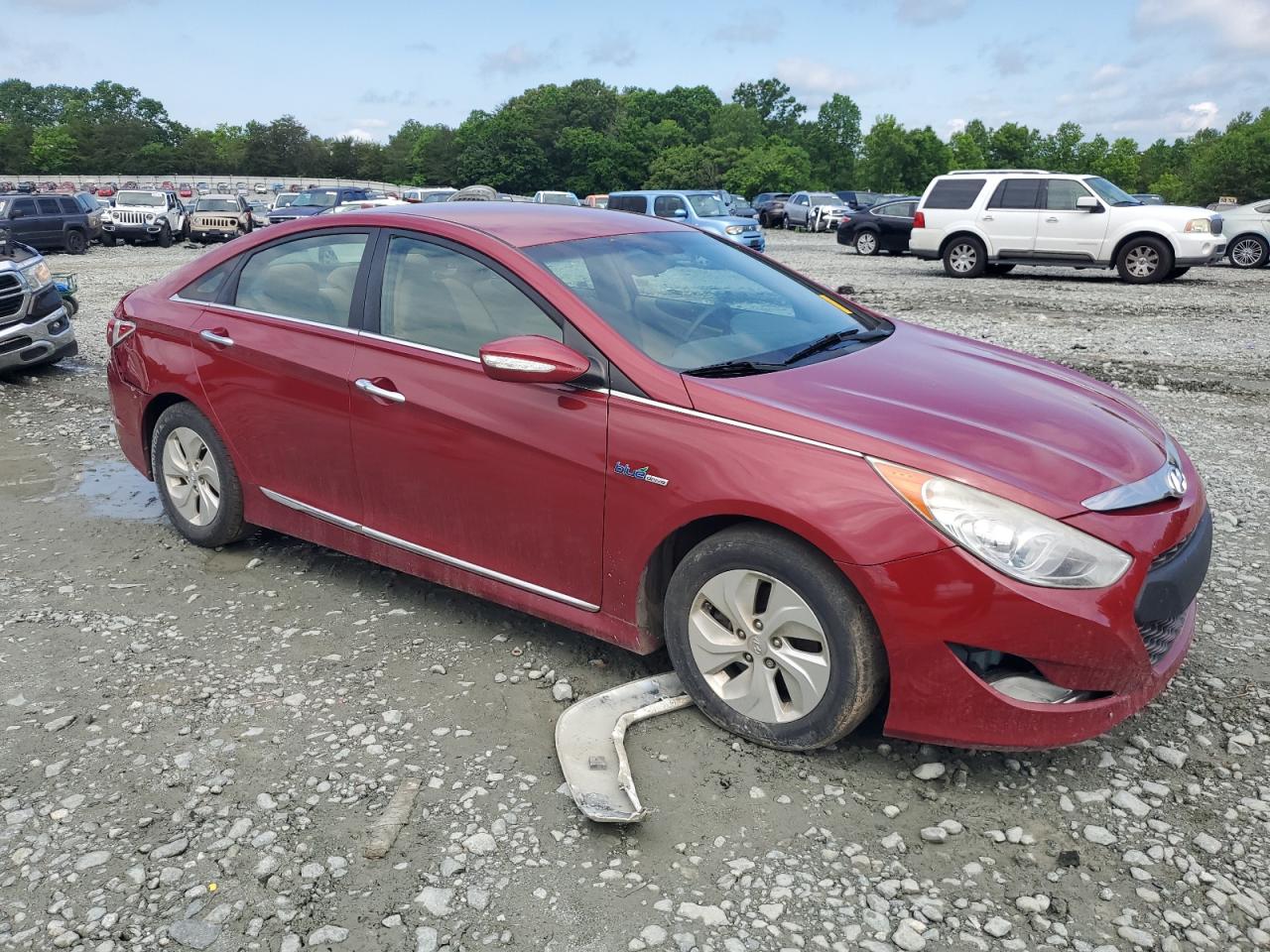 Lot #2519405957 2015 HYUNDAI SONATA HYB