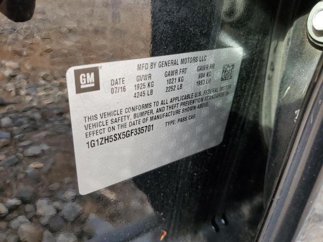 2016 Chevrolet Malibu Premier VIN: 1G1ZH5SX5GF335701 Lot: 55409714