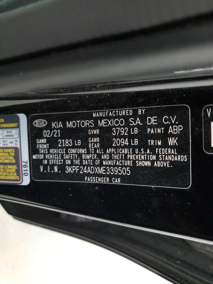 3KPF24ADXME339505 2021 Kia Forte Fe