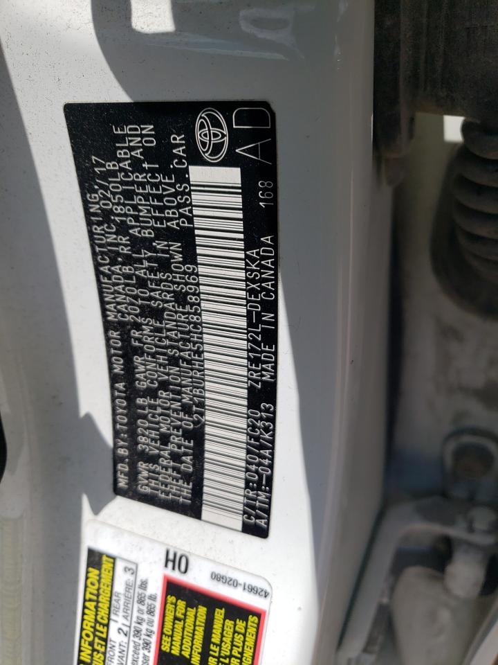 2T1BURHE5HC858969 2017 Toyota Corolla L