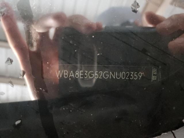 2016 BMW 328 Xi Sulev VIN: WBA8E3G52GNU02359 Lot: 56733434