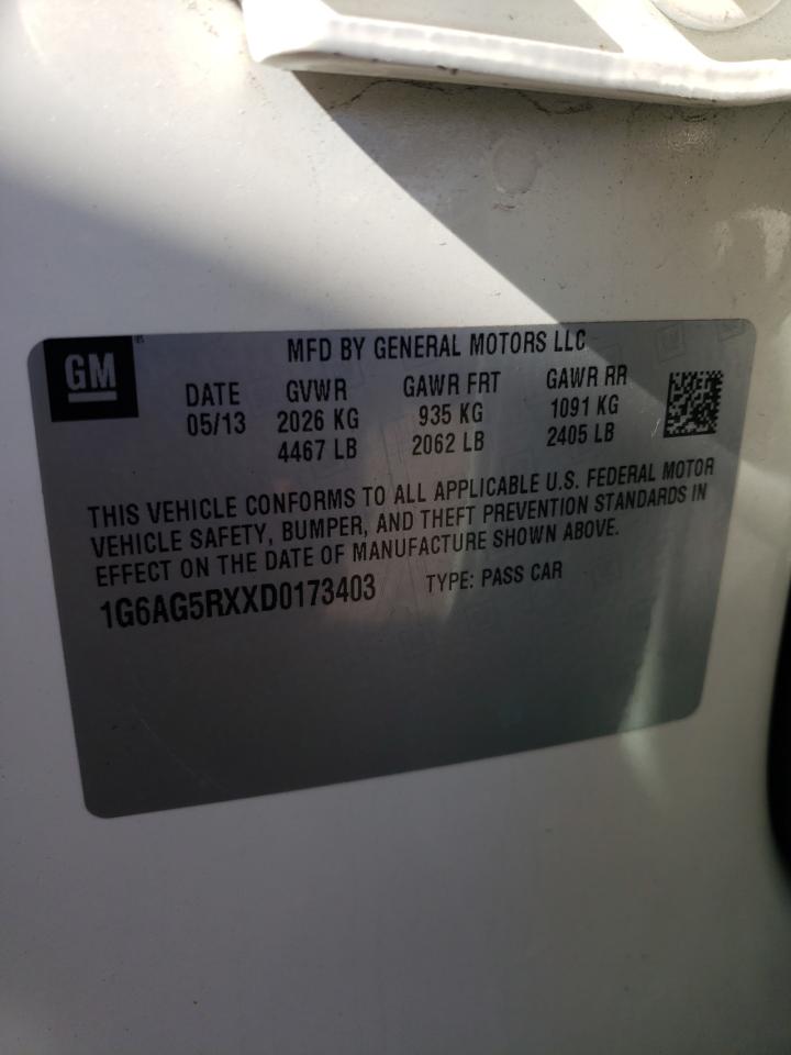 1G6AG5RXXD0173403 2013 Cadillac Ats