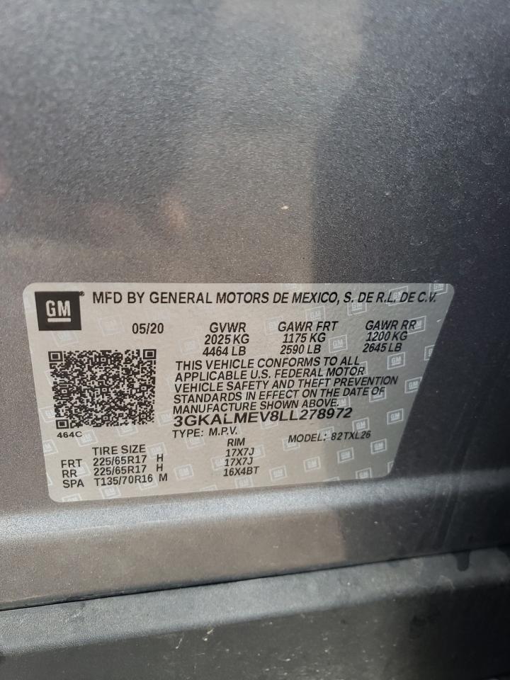 3GKALMEV8LL278972 2020 GMC Terrain Sle