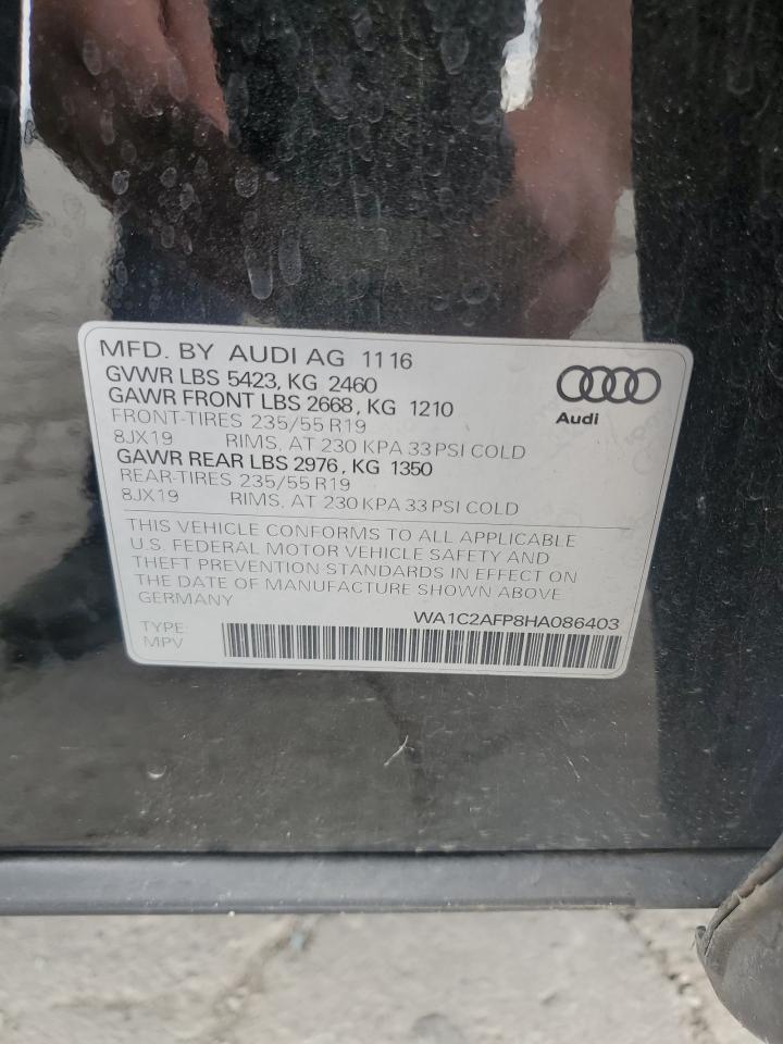 WA1C2AFP8HA086403 2017 Audi Q5 Premium