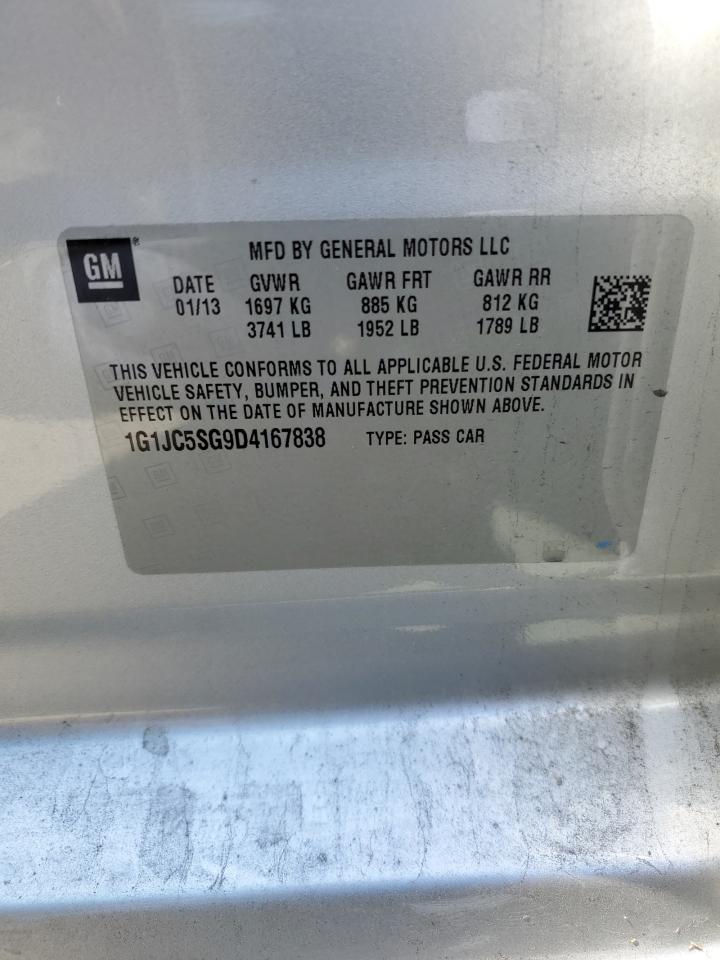 1G1JC5SG9D4167838 2013 Chevrolet Sonic Lt