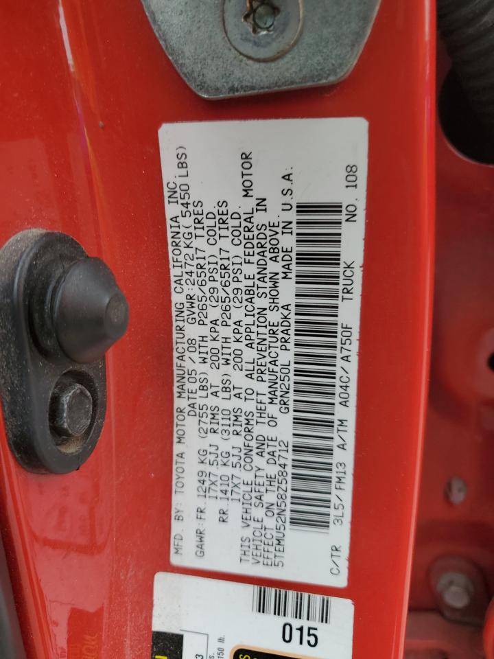 5TEMU52N58Z584712 2008 Toyota Tacoma Double Cab Long Bed