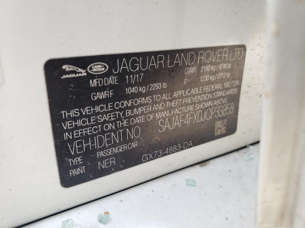 SAJAF4FX0JCP33858 2018 Jaguar Xe R - Sport