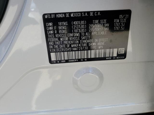 2021 Honda Hr-V Ex VIN: 3CZRU5H51MM729730 Lot: 55439934