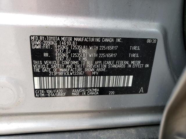 2020 TOYOTA RAV4 XLE - 2T3P1RFV3LW133967