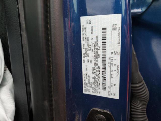 2022 Ford F150 Supercrew VIN: 1FTFW1ED5NFA42999 Lot: 53933404