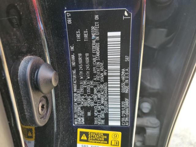 2017 Toyota Highlander Se VIN: 5TDJZRFH2HS468655 Lot: 56050114