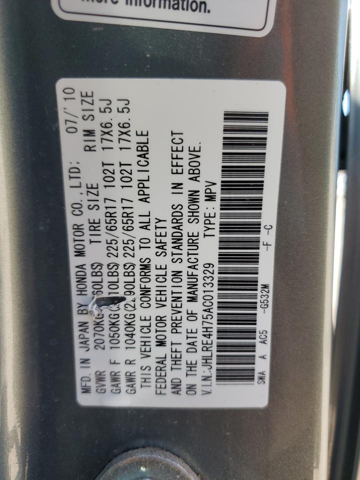 JHLRE4H75AC013329 2010 Honda Cr-V Exl