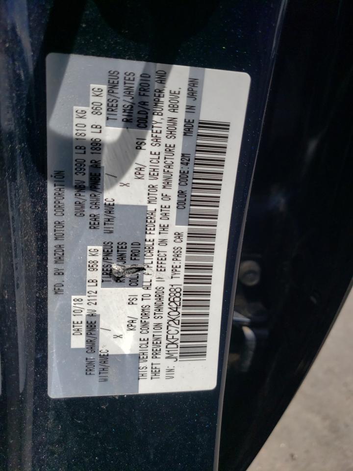 JM1DKFC72K0426881 2019 Mazda Cx-3 Touring