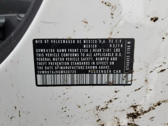 2016 Volkswagen Jetta Se VIN: 3VWD67AJ9GM330725 Lot: 55297224