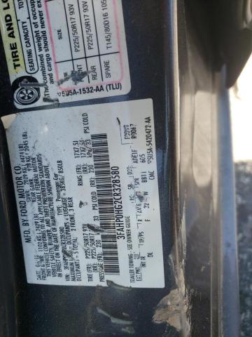 2012 Ford Fusion Se VIN: 3FAHP0HG2CR328580 Lot: 56532044