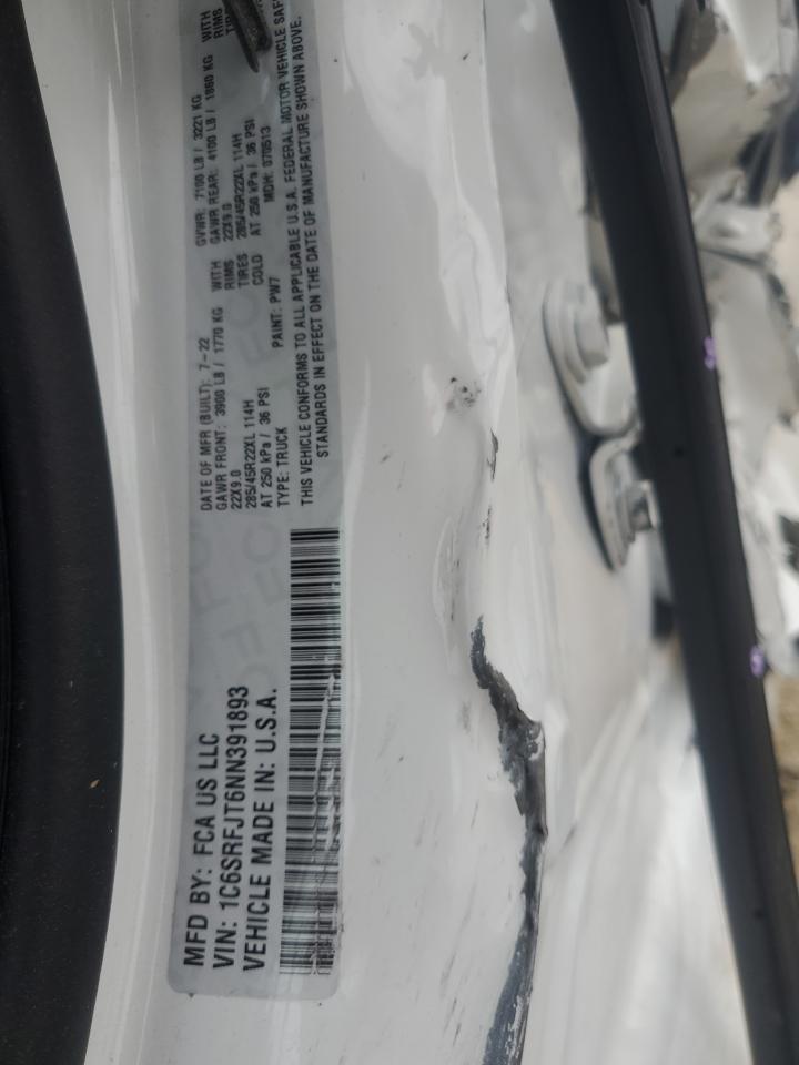 1C6SRFJT6NN391893 2022 Ram 1500 Laramie