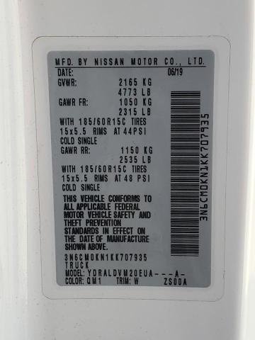 2019 Nissan Nv200 2.5S VIN: 3N6CM0KN1KK707935 Lot: 52580134