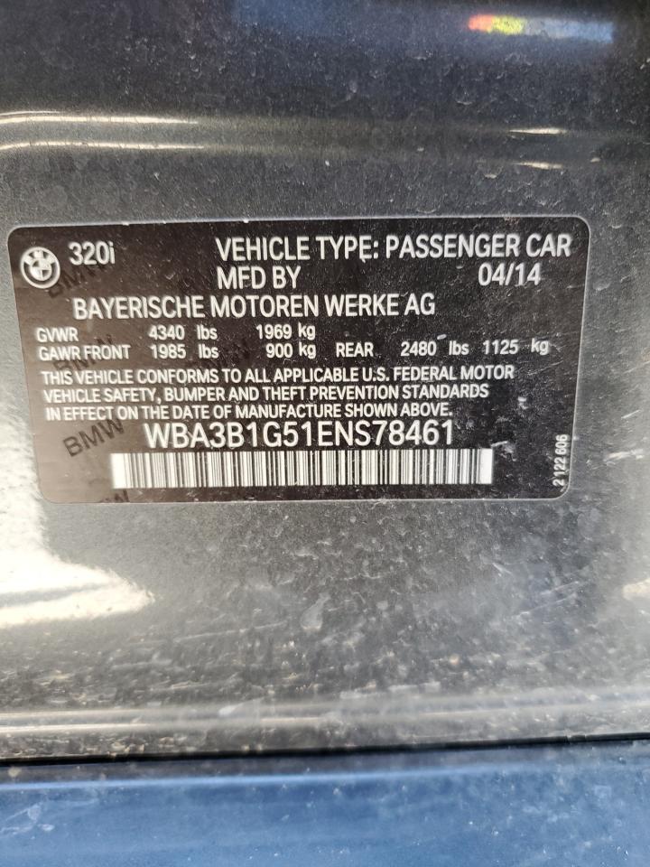 WBA3B1G51ENS78461 2014 BMW 320 I