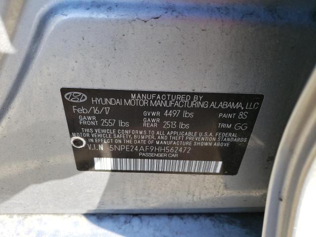 2017 Hyundai Sonata Se VIN: 5NPE24AF9HH562472 Lot: 55843024