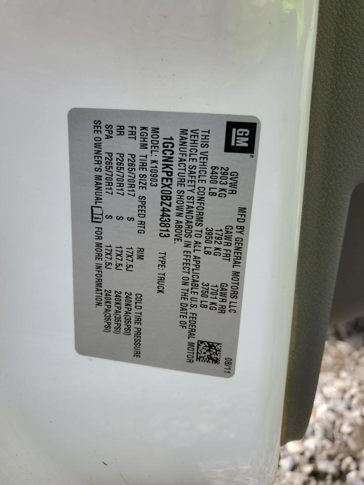 1GCNKPEX0BZ443813 2011 Chevrolet Silverado K1500