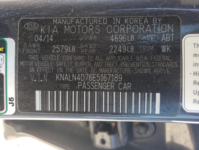 2014 Kia Cadenza Premium VIN: KNALN4D76E5167189 Lot: 54424324