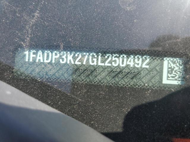 2016 Ford Focus Se VIN: 1FADP3K27GL250492 Lot: 56161004