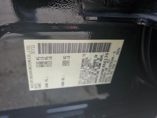 2011 Nissan Maxima S VIN: 1N4AA5AP6BC866139 Lot: 56212654