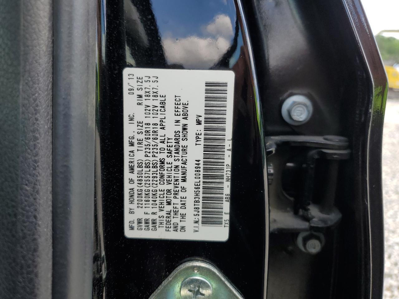 5J8TB3H56EL008944 2014 Acura Rdx Technology