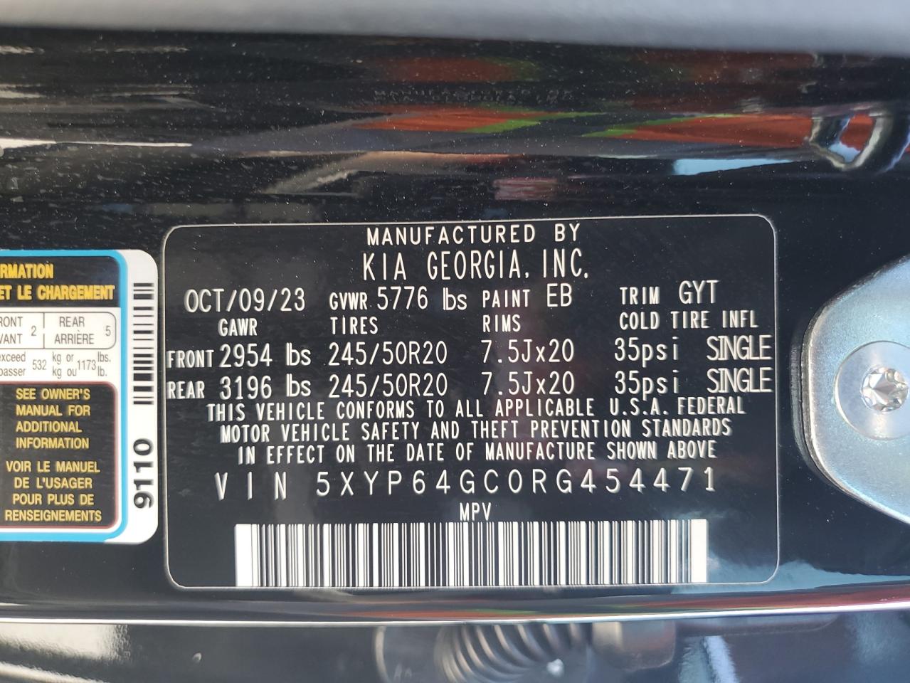 5XYP64GC0RG454471 2024 Kia Telluride S