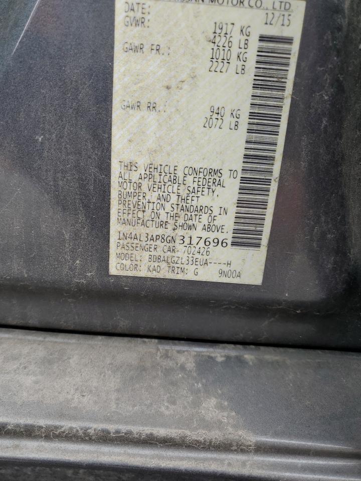 1N4AL3AP8GN317696 2016 Nissan Altima 2.5