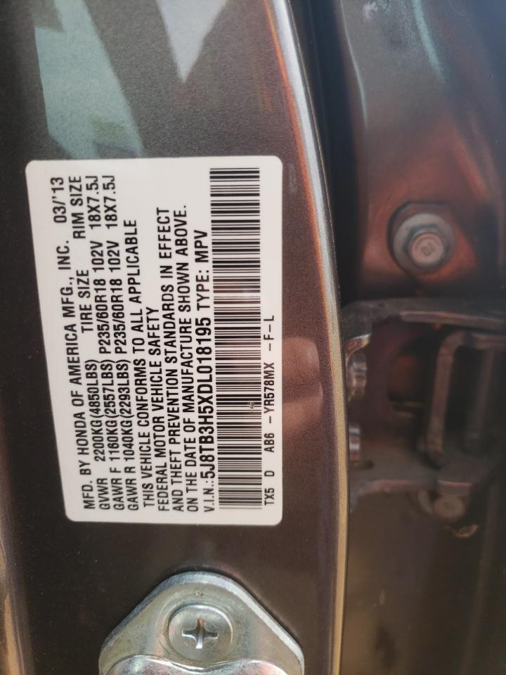 5J8TB3H5XDL018195 2013 Acura Rdx Technology