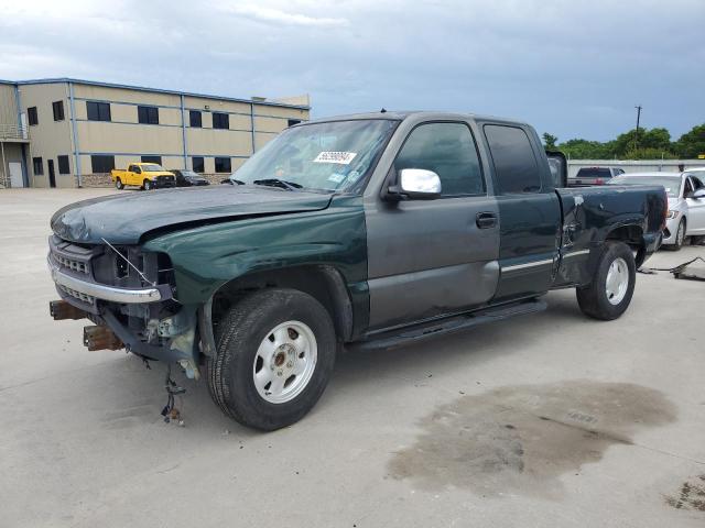 CHEVROLET SILVERADO 2001 green 4dr ext gas 2GCEC19T911374094 photo #1