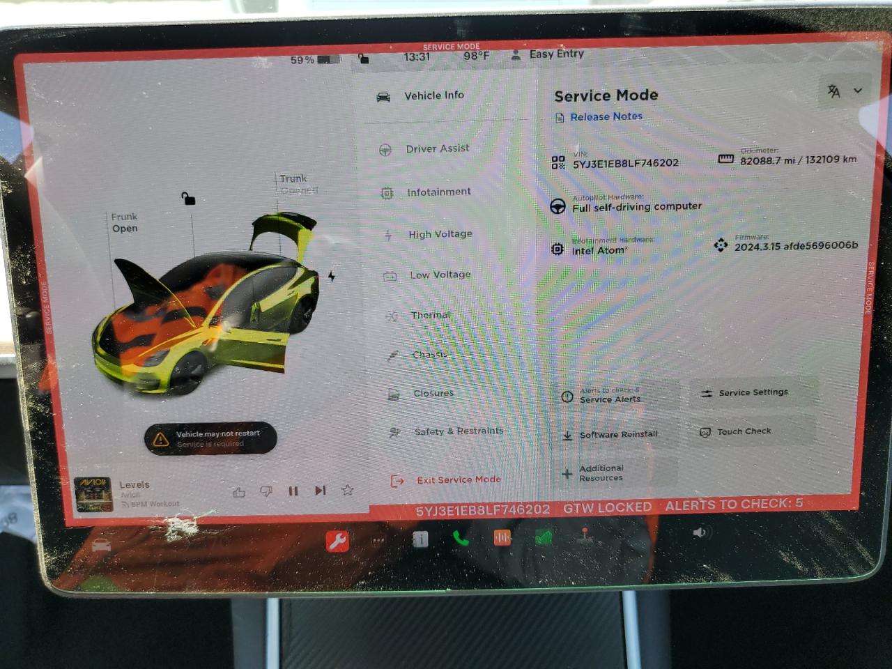 5YJ3E1EB8LF746202 2020 Tesla Model 3