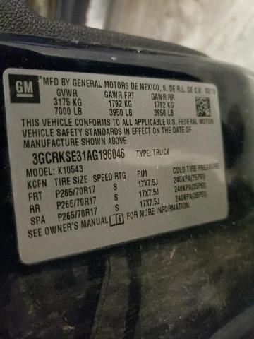 2010 Chevrolet Silverado K1500 Lt VIN: 3GCRKSE31AG186046 Lot: 56607874