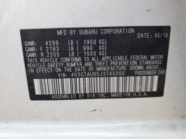 2018 Subaru Impreza Limited VIN: 4S3GTAU65J3745000 Lot: 55747644
