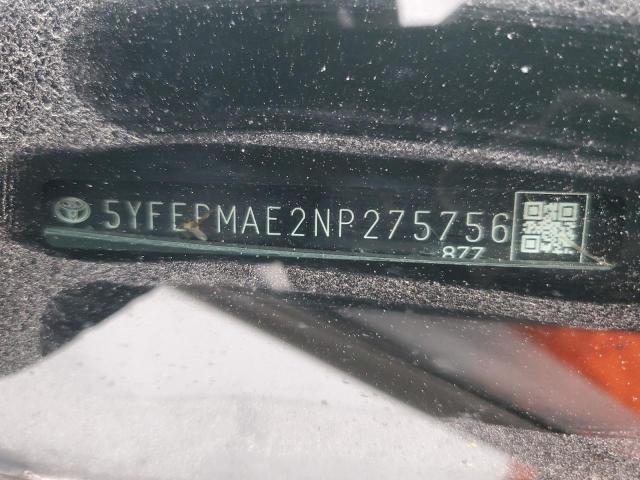 2022 TOYOTA COROLLA LE - 5YFEPMAE2NP275756
