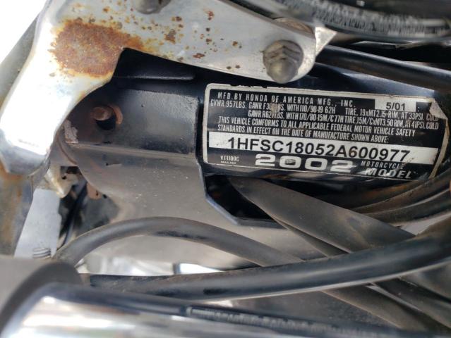 2002 HONDA VT1100 C - 1HFSC18052A600977