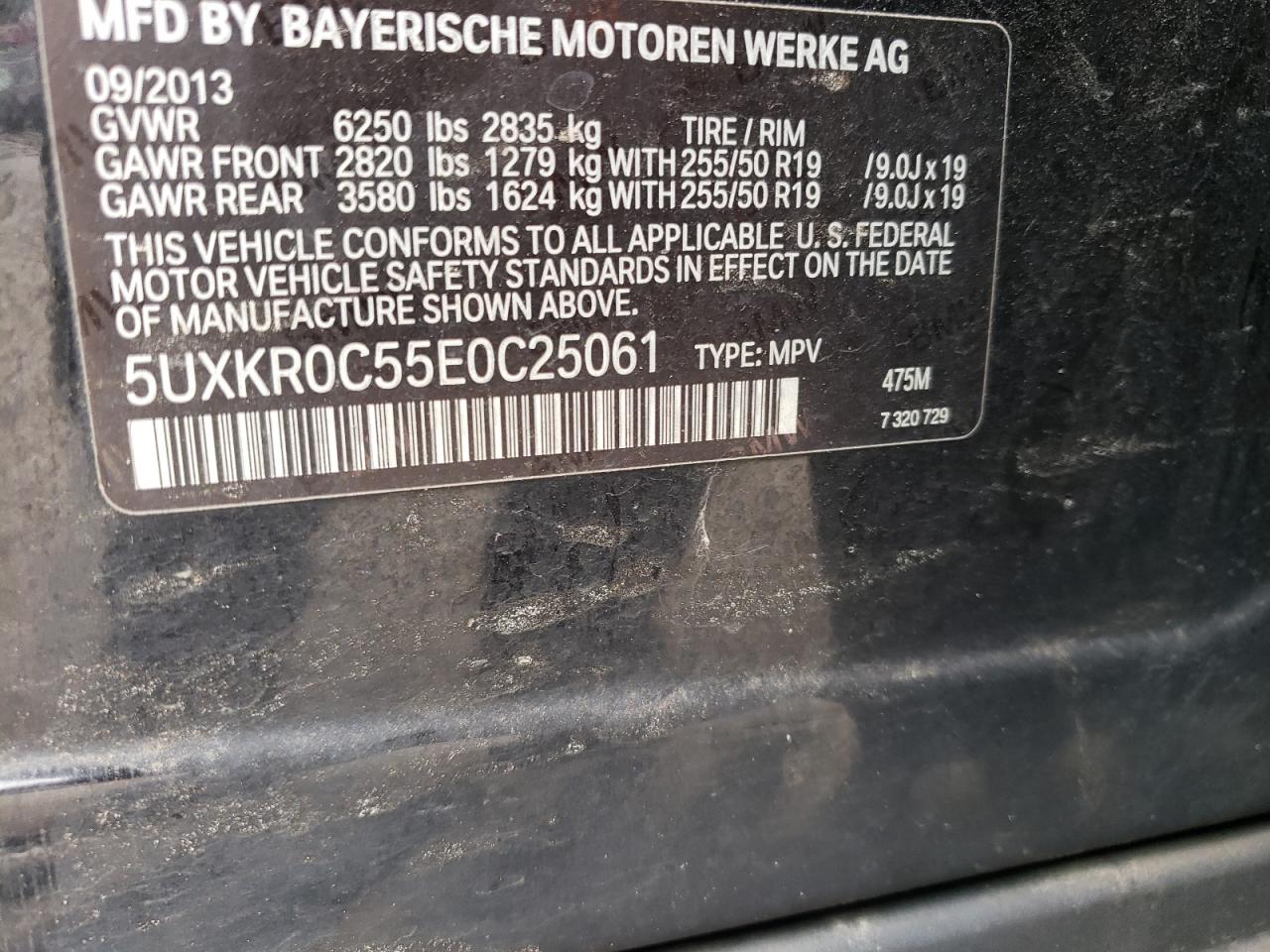 5UXKR0C55E0C25061 2014 BMW X5 xDrive35I