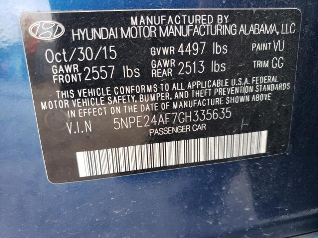 2016 HYUNDAI SONATA SE - 5NPE24AF7GH335635