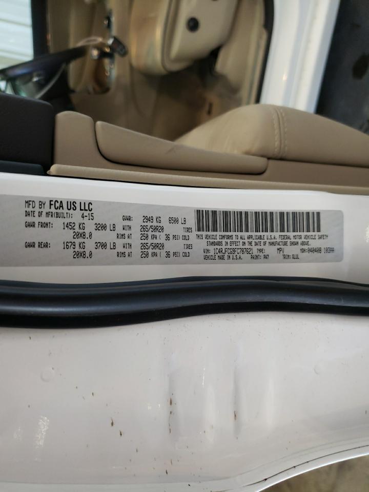 1C4RJFCG9FC787621 2015 Jeep Grand Cherokee Overland