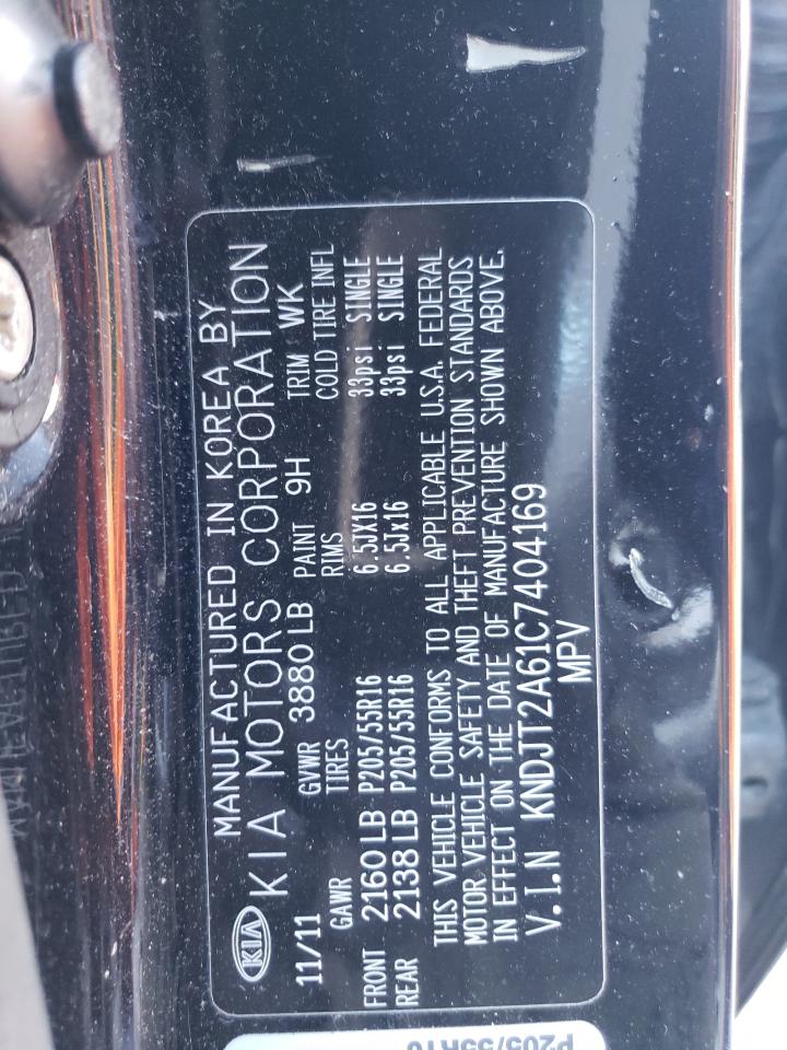 KNDJT2A61C7404169 2012 Kia Soul +