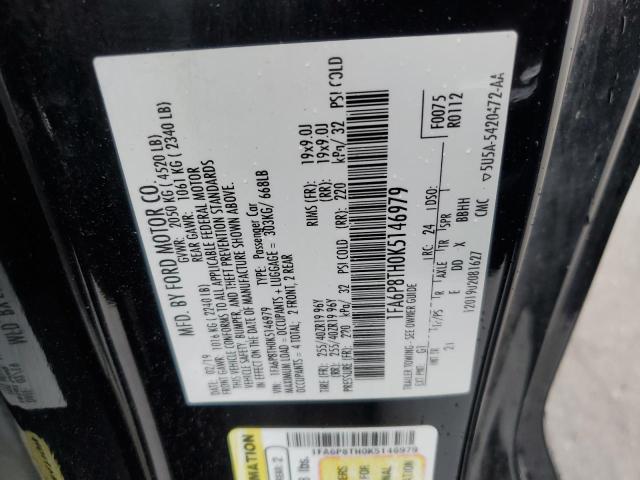 2019 Ford Mustang VIN: 1FA6P8TH0K5146979 Lot: 54808754