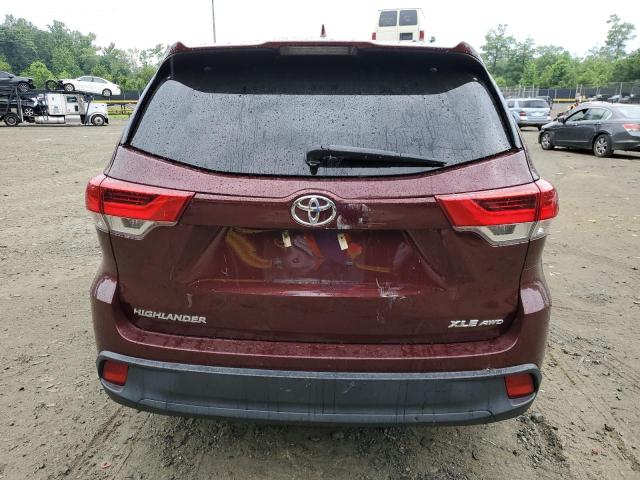 VIN 5TDJZRFH8KS938985 2019 Toyota Highlander, SE no.6