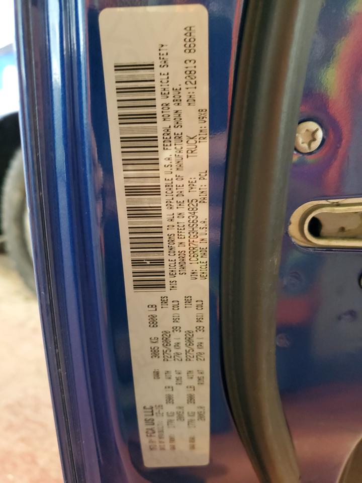 1C6RR7FG3HS634825 2017 Ram 1500 St