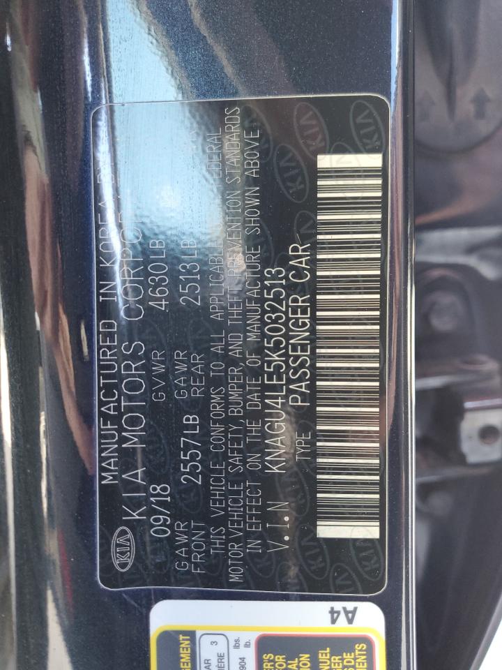 KNAGU4LE5K5032513 2019 Kia Optima Hybrid